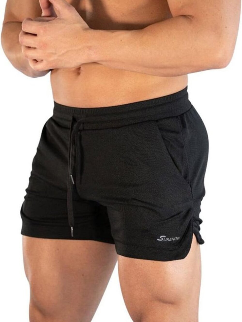 Lightweight Men's 3-Inch Running Gym Shorts - Breathable Athletic Workout Shorts